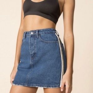 Superdown Stripe Skirt